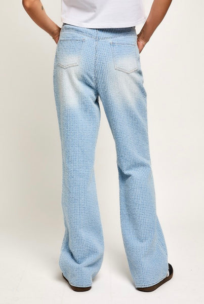 Aaliyah Textured Denim Pant