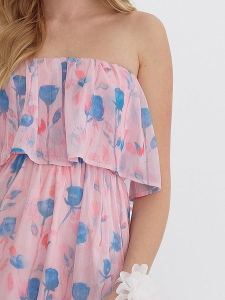 Isabella Maxi Dress - Pink Multi