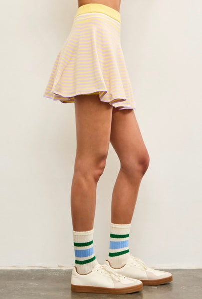 Aria Skirt & Top Set - Lemon