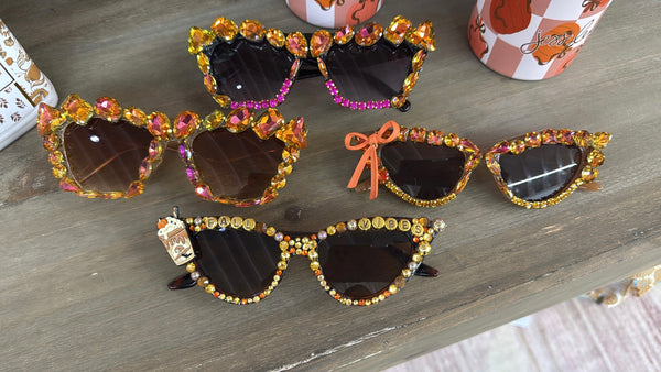 Fall Rhinestone Sunglasses
