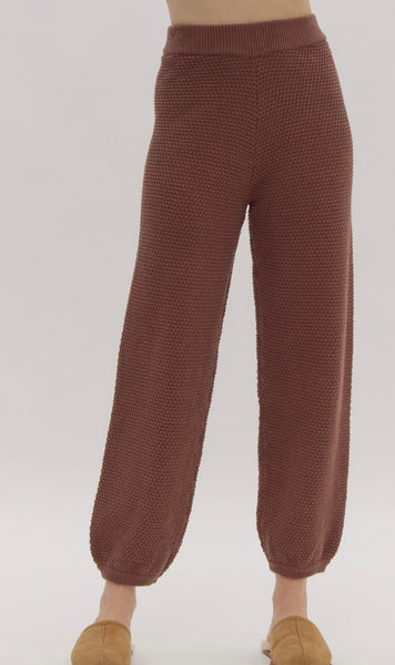 Cambridge St Cardigan & Pant Set - Brown