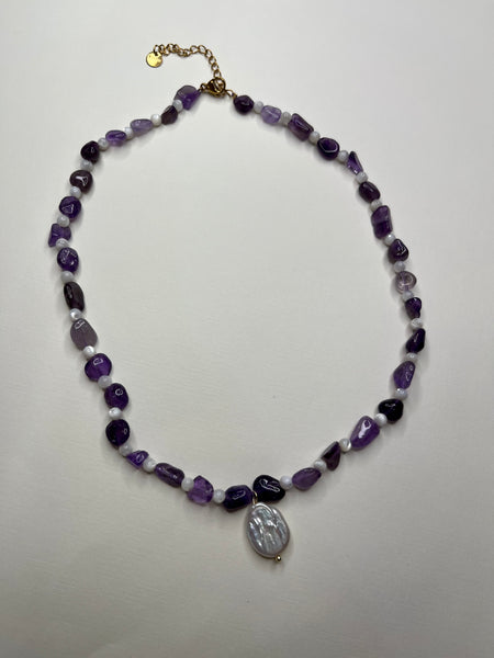 Seraphina Dainty Beaded Necklace