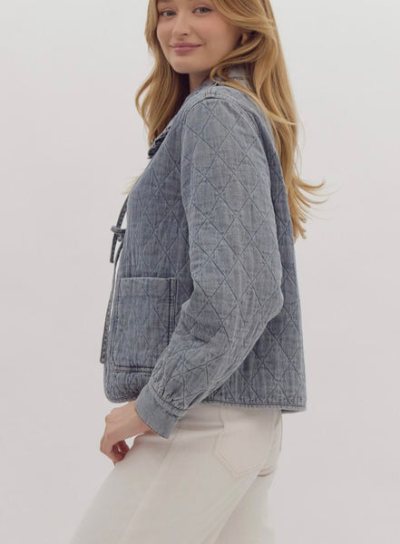 French Quarter Quilted Denim Jacket