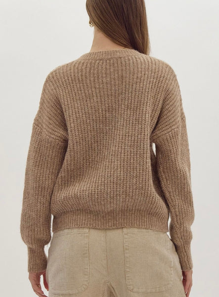 Bordeaux Dr Knit Sweater - Taupe