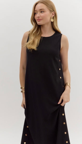 Delilah Midi Dress - Black