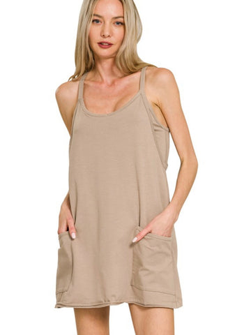 Madelyn Active Dress - Light Mocha