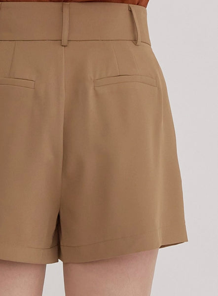 Ruby Trouser Shorts - Camel