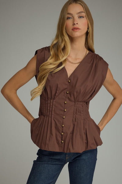 Sawyer Top - Brown
