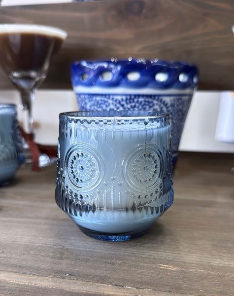Southern Lights Candles - Blue Glass