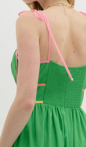 Amelia Midi Dress - Kelly Green