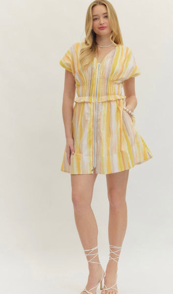 Aubrey Dress - Gold Yellow