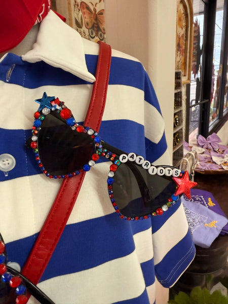 Patriots Rhinestone Sunglasses