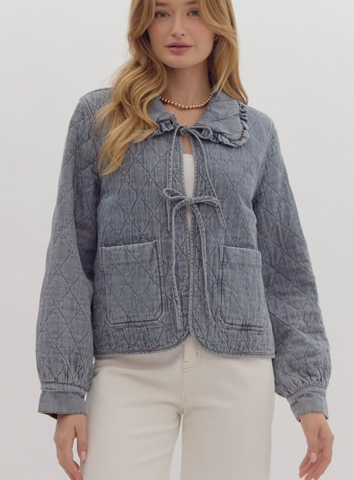 French Quarter Quilted Denim Jacket