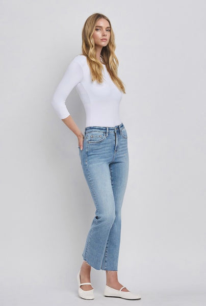 Lovervet - High Rise Kick Flare Denim