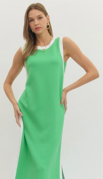 Charlie Sleeveless Midi - Green