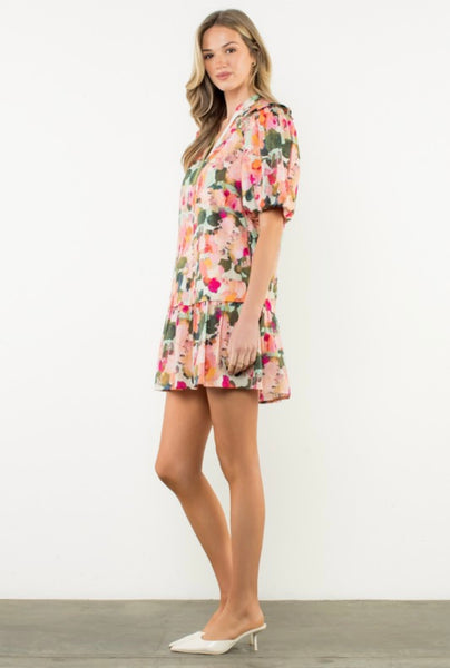 Avery Puff Sleeve Mini Dress