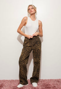 Access Road Leopard Print Pants