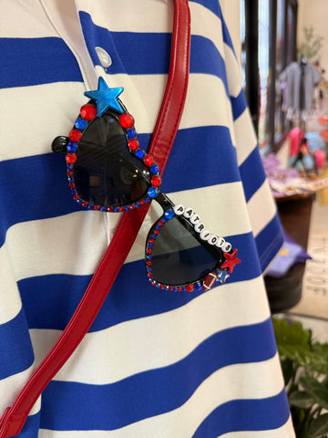 Patriots Rhinestone Sunglasses