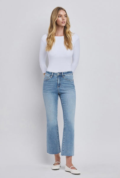 Lovervet - High Rise Kick Flare Denim