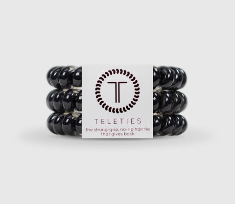 Teleties - Jet Black Hair Ties