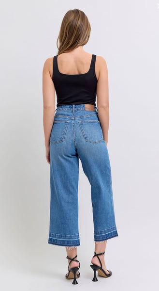 Judy Blue - High Waisted Wide Leg Crop Denim