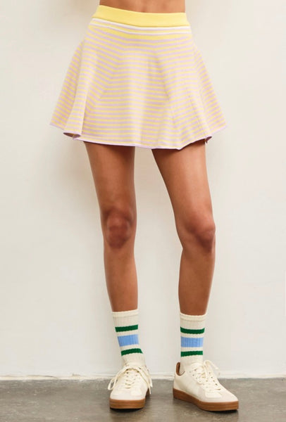 Aria Skirt & Top Set - Lemon