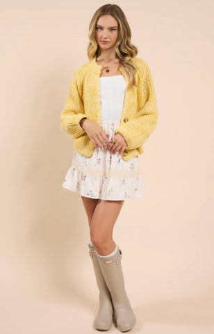 Sadie & Sage - Sunroof Cardigan - Lemon