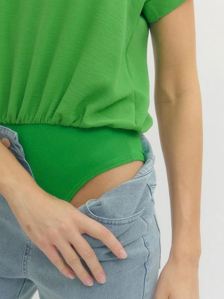 Melanie S/S Bodysuit - Green
