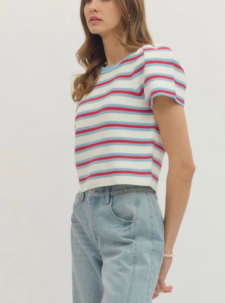Vivienne Puff Sleeve Top - Cream