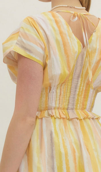 Aubrey Dress - Gold Yellow