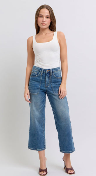 Judy Blue - High Waisted Utility Pocket Jeans