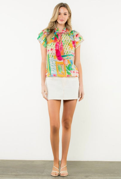 Zoe Flutter Sleeve Top