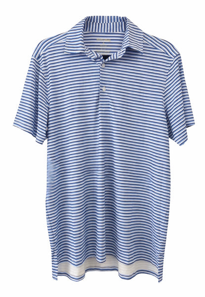 Meripex - Navy Blue Stripe Polo