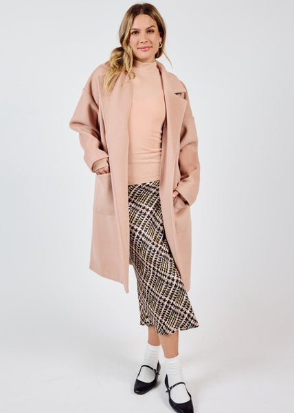 Sadie & Sage - Hayley Open Coat - Rose