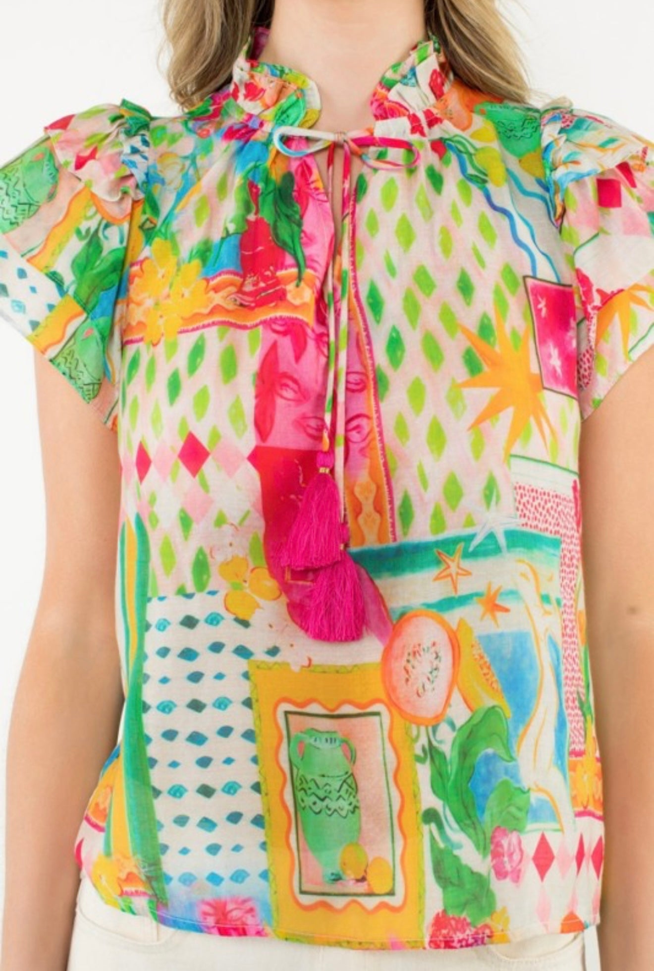 Zoe Flutter Sleeve Top