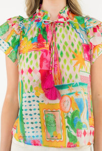 Zoe Flutter Sleeve Top