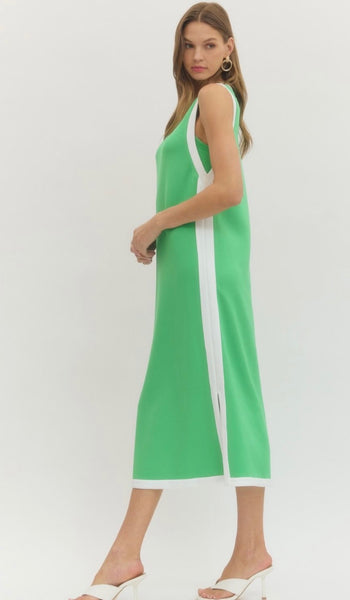 Charlie Sleeveless Midi - Green