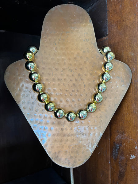 Celestine Beaded Necklace - Gold