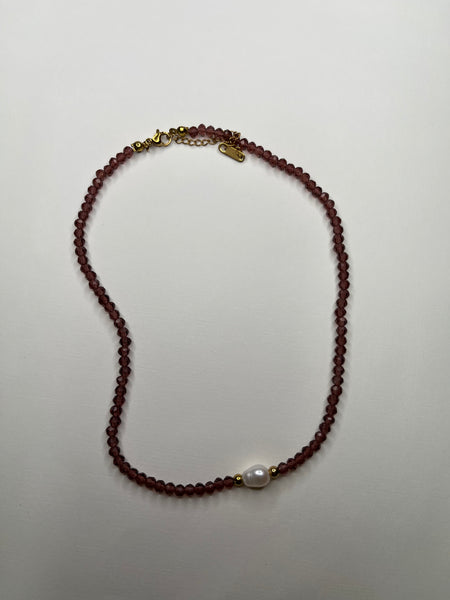 Astraea Beaded Pearl Dainty Necklace