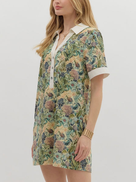 Valentina Mini Dress - Olive