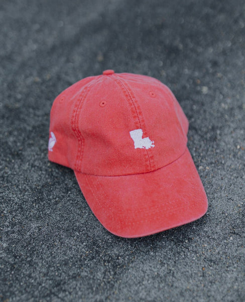 Louisiana State Hat - Red