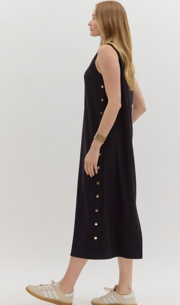Delilah Midi Dress - Black