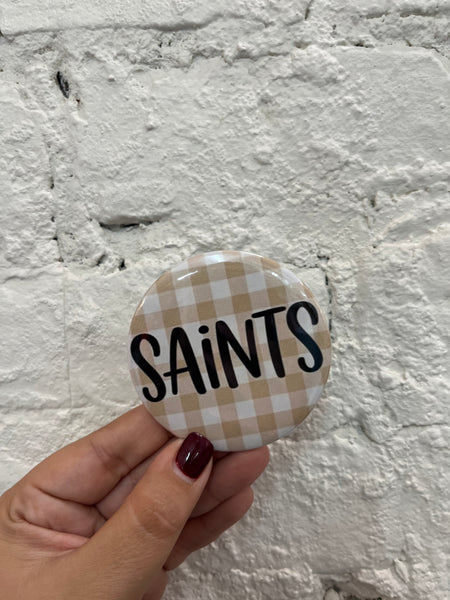 Signed by Abby - Saints Game Day Buttons (Large)