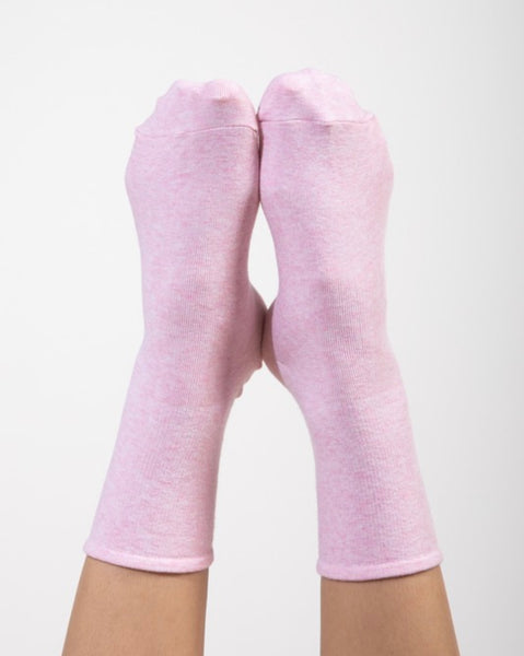 Audrey Classic Crew Socks - Blush