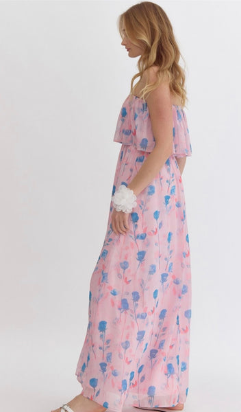 Isabella Maxi Dress - Pink Multi