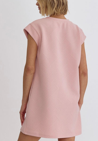 Mississippi Textured Dress - Light Pink