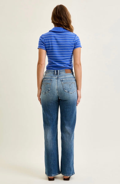 Judy Blue - Mid Rise Straight Denim