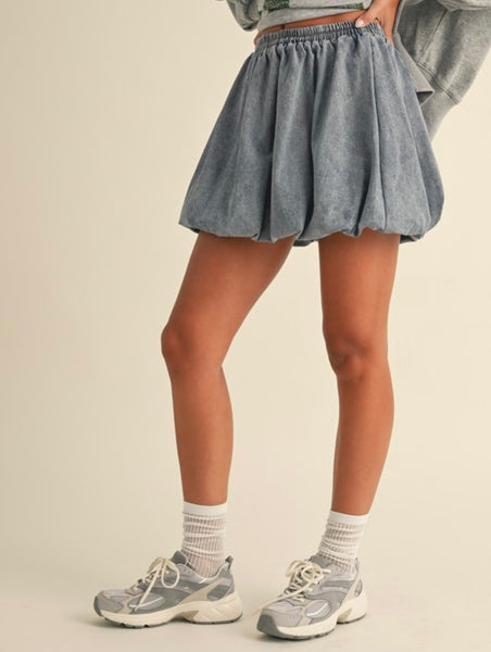 Antoine Wattigny Blvd Bubble Skirt - Denim