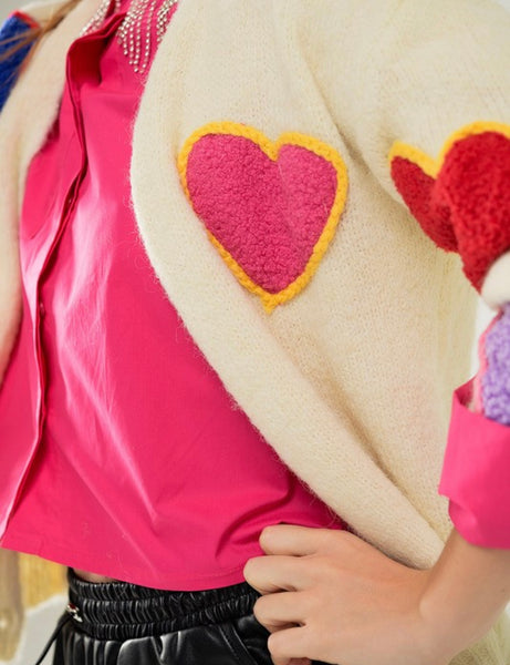 East Airline Hwy Heart Cardigan