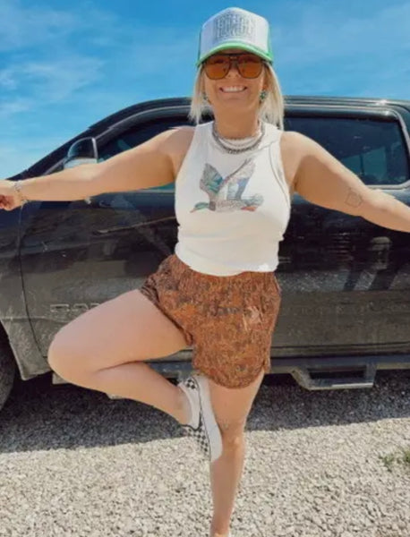 [PREORDER] The Bedazzled Duck Tank Top - Cream